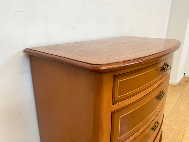 WMK I Formschöne dänische antike Kommode aus vollem Holz mit Schubladen I Schrank Schubladekommode Wäschekommode Wickelkommode Anrichte Sideboard Biedermeier Vintage I