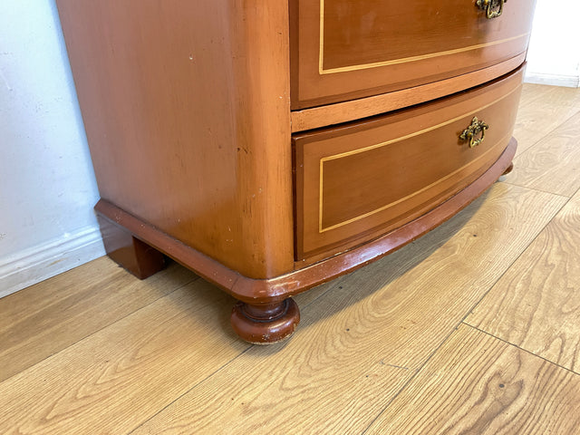 WMK I Formschöne dänische antike Kommode aus vollem Holz mit Schubladen I Schrank Schubladekommode Wäschekommode Wickelkommode Anrichte Sideboard Biedermeier Vintage I