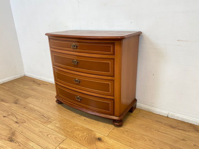 WMK I Formschöne dänische antike Kommode aus vollem Holz mit Schubladen I Schrank Schubladekommode Wäschekommode Wickelkommode Anrichte Sideboard Biedermeier Vintage I