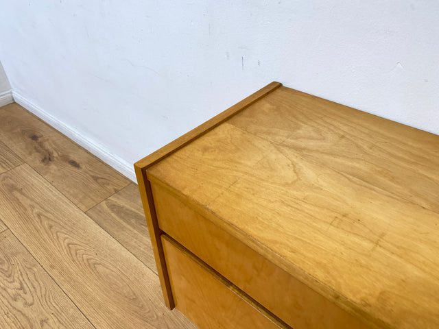 WMK I Stilvoller und sehr gut erhaltener heller Mid-Century Nachttisch mit Schublade I Nachtkommode Nachtschrank Nachtschränkchen Kommode Beistelltisch 50er 60er Vintage I Berlin Nürnberg Münster