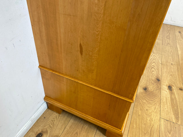 Hochwertiger Kleiderschrank im antiken Stil aus massivem Kirschholz mit Schublade I Schrank Wäscheschrank Bauernschrank Dielenschrank Vertiko Biedermeier Landhaus Vintage I