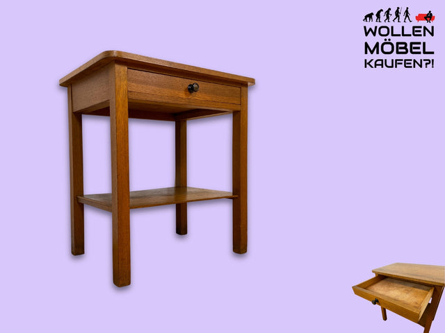 Sehr schöne kleine 30er Jahre Art Deco Kommode mit Schublade I Vollholz in Eiche