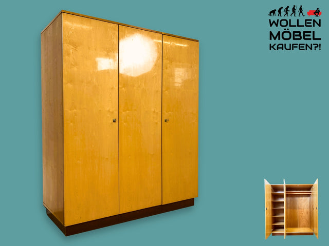 Raumaufhellender Mid-Century Kleiderschrank mit perfekter Aufteilung I Schrank Schlafzimmerschrank Wäscheschrank Flurschrank Garderobe Wardrobe Retro Vintage 60er 70er