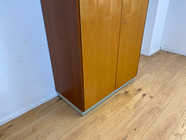 Sehr schöner und geräumiger Mid-Century Kleiderschrank mit Aufsatz und Kleiderstange I Schrank Schlafzimmerschrank Wäscheschrank Wardrobe 60er 70er Vintage Retro I