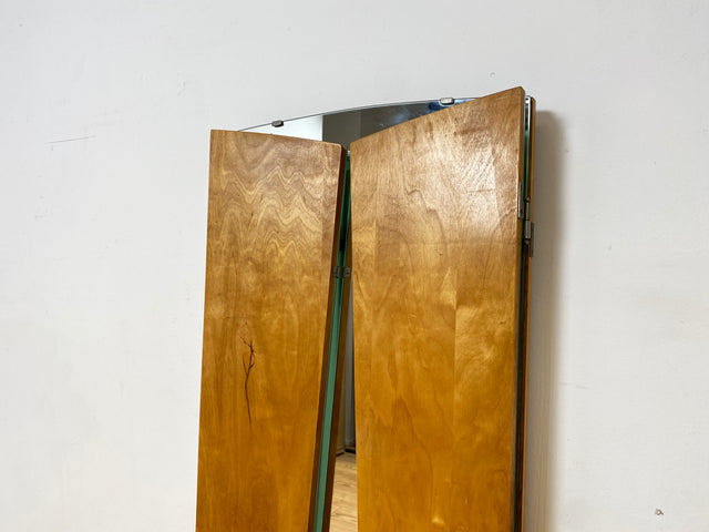 WMK I Stilvolle Mid-Century Spiegelkommode mit Klappbarem Spiegel & Schubladen
