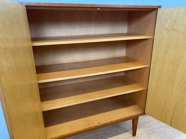 Schöner Mid-Century Wäscheschrank Typ 602/B von Franz Ehrlich für VEB Hellerau aus 1963 in Eiche I Schank Kommode Highboard Bücherschrank Designerschrank DDR Vintage 60er I