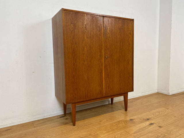 Schöner Mid-Century Wäscheschrank Typ 602/B von Franz Ehrlich für VEB Hellerau aus 1963 in Eiche I Schank Kommode Highboard Bücherschrank Designerschrank DDR Vintage 60er I
