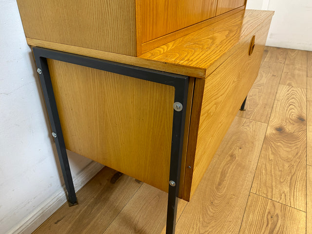 WMK I Kultiges modulares Designer Regalsystem 430 in Sen Esche von Joachim Nebelung für VEB Hellerau