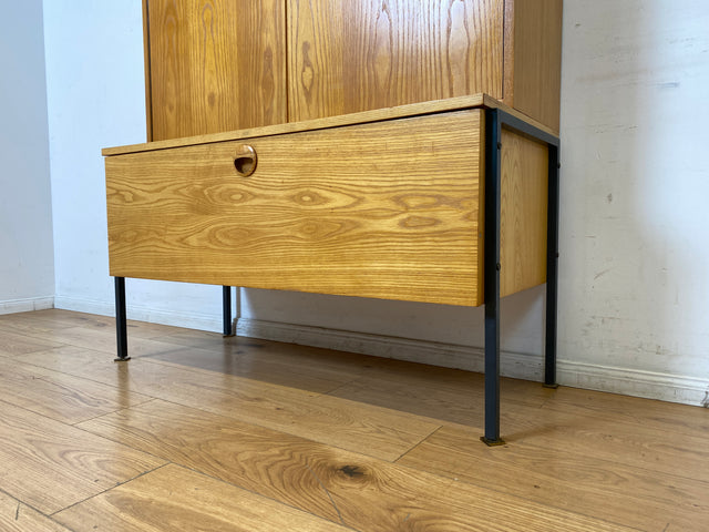 WMK I Kultiges modulares Designer Regalsystem 430 in Sen Esche von Joachim Nebelung für VEB Hellerau