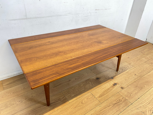 Stilvoller skandinavischer Designer Salontisch Trioh von Kai Kristiansen I auszieh- und höhenverstellbar I Teakholz I Wohnzimmertisch Couchtisch Esstisch Tisch Danish Design Mid-Century Vintage I