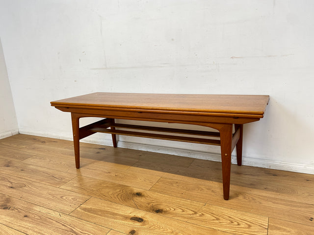 Stilvoller skandinavischer Designer Salontisch Trioh von Kai Kristiansen I auszieh- und höhenverstellbar I Teakholz I Wohnzimmertisch Couchtisch Esstisch Tisch Danish Design Mid-Century Vintage I