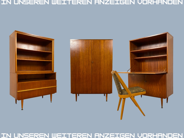 WMK I Stilvoller Mid-Century Schreibschrank aus 1965 von PGH Wohnkultur