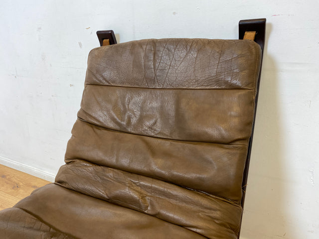 Seltener skandinavischer Designer Sessel I Focus Sling von Bramin Møbler I mit Echtleder Bezug