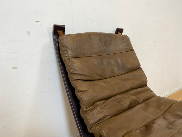 Seltener skandinavischer Designer Sessel I Focus Sling von Bramin Møbler I mit Echtleder Bezug