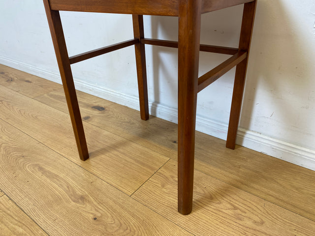 WMK I Edler und gut erhaltener kleiner skandinavischer Mid-Century Beistelltisch in Teakholz I Tisch Ablage Couchtisch Blumentisch Nachttisch Danish Design Vintage 60er Teak I
