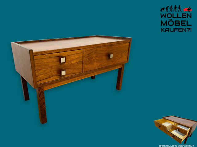 WMK I Besonders schönes & sehr gut erhaltenes skandinavisches Lowboard in edlem Palisander I Kommode Sideboard Wäschekommode TV Bank Board Danish Design Mid-Century Vintage 60er I Berlin Köln Leipzig