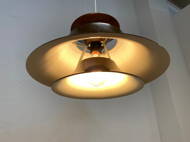 WMK I Berühmte skandinavische Space Age Designer Hängelampe Radius I Erik Belslev für Fog & Mørup