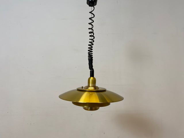 WMK I Stilvolle höhenverstellbare skandinavische Space Age Designer Pendelleuchte von Kurt Wiborg für Jeka