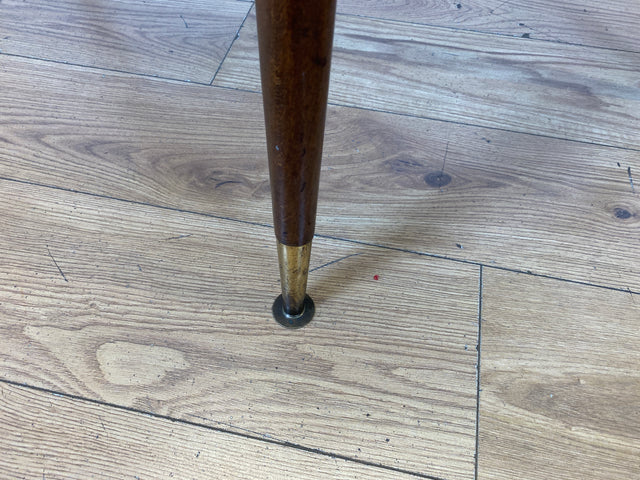 Sehr gut erhaltener auszieh- & höhenverstellbarer Mid-Century Tisch mit pflegeleichter Resopal Tischplatte I Multifunktionstisch Küchentisch Esstisch Couchtisch Retro Vintage 50er 60er I