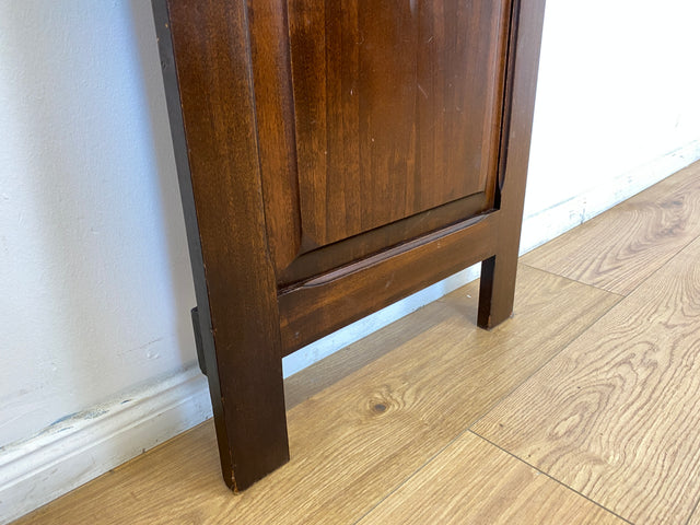 Sehr hübsche dunkelbraune Garderobe im antiken Stil mit Kleiderhaken aus Messing I Flurgarderobe Wandgarderobe Wandpaneel Garderobenleiste Vintage Stilmöbel Kolonialstil I