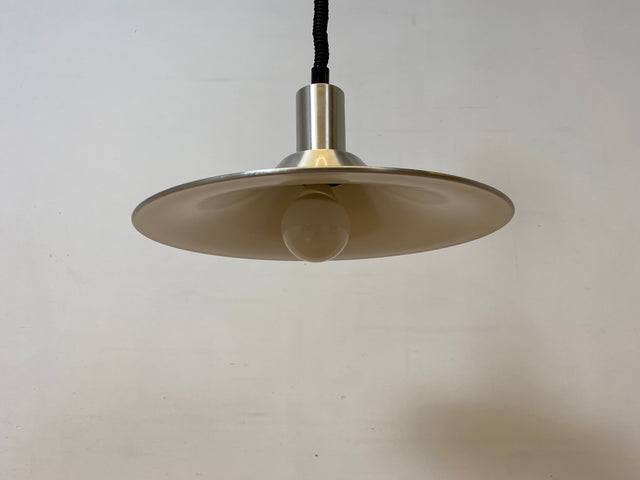 WMK I Stilvolle höhenverstellbare skandinavische Space Age Designer Pendelleuchte von Belid in Chrom