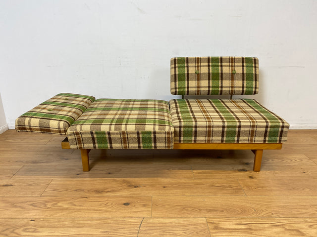 WMK I Berühmtes und sehr gut erhaltenes Mid-Century Designersofa Stella von Knoll mit freundlichem kariertem Bezug I Daybed Sofa Couch Schlafsofa Schlafcouch Liege Sitzgarnitur Vintage 60er Berlin
