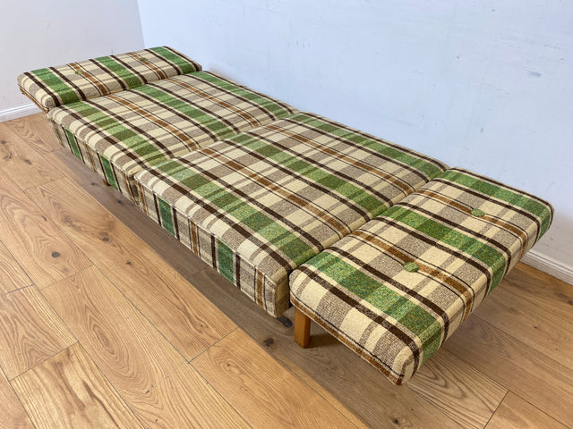 WMK I Berühmtes und sehr gut erhaltenes Mid-Century Designersofa Stella von Knoll mit freundlichem kariertem Bezug I Daybed Sofa Couch Schlafsofa Schlafcouch Liege Sitzgarnitur Vintage 60er Berlin