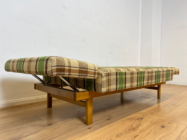 WMK I Berühmtes und sehr gut erhaltenes Mid-Century Designersofa Stella von Knoll mit freundlichem kariertem Bezug I Daybed Sofa Couch Schlafsofa Schlafcouch Liege Sitzgarnitur Vintage 60er Berlin
