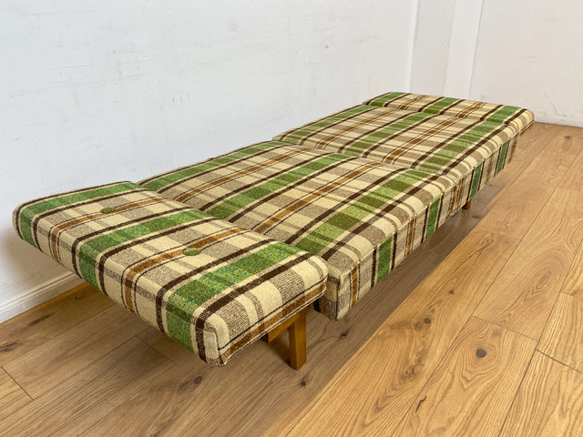 WMK I Berühmtes und sehr gut erhaltenes Mid-Century Designersofa Stella von Knoll mit freundlichem kariertem Bezug I Daybed Sofa Couch Schlafsofa Schlafcouch Liege Sitzgarnitur Vintage 60er Berlin