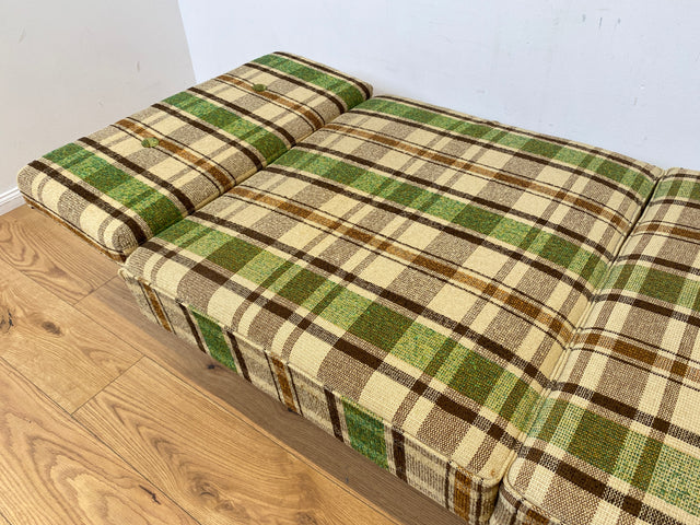 WMK I Berühmtes und sehr gut erhaltenes Mid-Century Designersofa Stella von Knoll mit freundlichem kariertem Bezug I Daybed Sofa Couch Schlafsofa Schlafcouch Liege Sitzgarnitur Vintage 60er Berlin