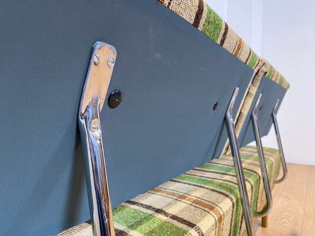 WMK I Berühmtes und sehr gut erhaltenes Mid-Century Designersofa Stella von Knoll mit freundlichem kariertem Bezug I Daybed Sofa Couch Schlafsofa Schlafcouch Liege Sitzgarnitur Vintage 60er Berlin