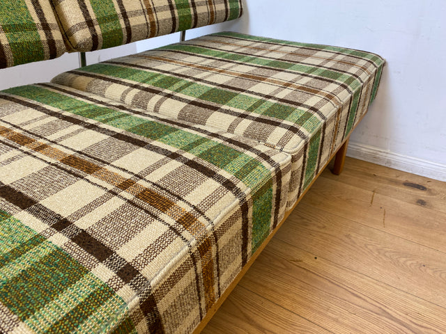 WMK I Berühmtes und sehr gut erhaltenes Mid-Century Designersofa Stella von Knoll mit freundlichem kariertem Bezug I Daybed Sofa Couch Schlafsofa Schlafcouch Liege Sitzgarnitur Vintage 60er Berlin