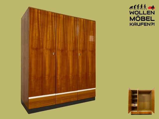 WMK I Das Glanzstück I Perfekt aufgeteilter Mid-Century Kleiderschrank aus 1967 mit Schubladen I Schrank Schlafzimmerschrank Wäscheschrank Wardrobe Retro Vintage 60er 70er I Berlin Leipzig Hamburg