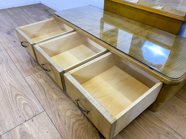 WMK I Hübsche Mid-Century Spiegelkommode mit Ganzkörperspiegel