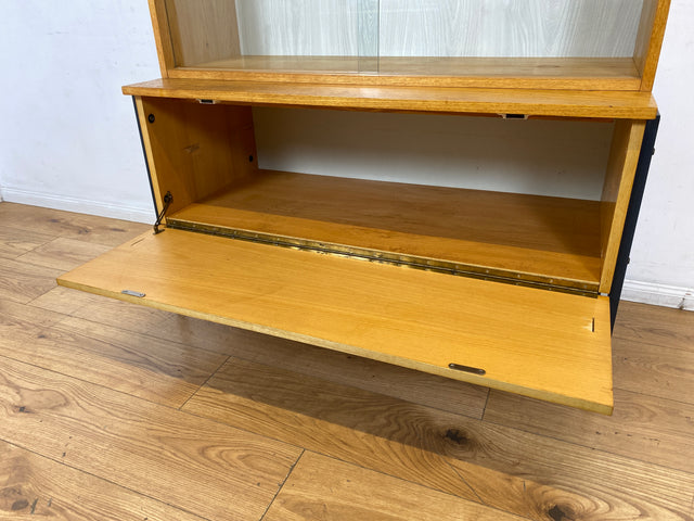 WMK I Stilvolles modulares Designer Regalsystem 430 I Joachim Nebelung für VEB Hellerau mit Vitrine