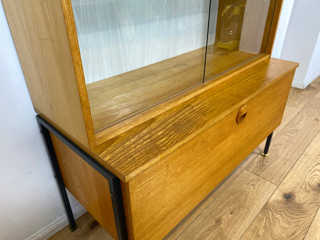 WMK I Stilvolles modulares Designer Regalsystem 430 I Joachim Nebelung für VEB Hellerau mit Vitrine