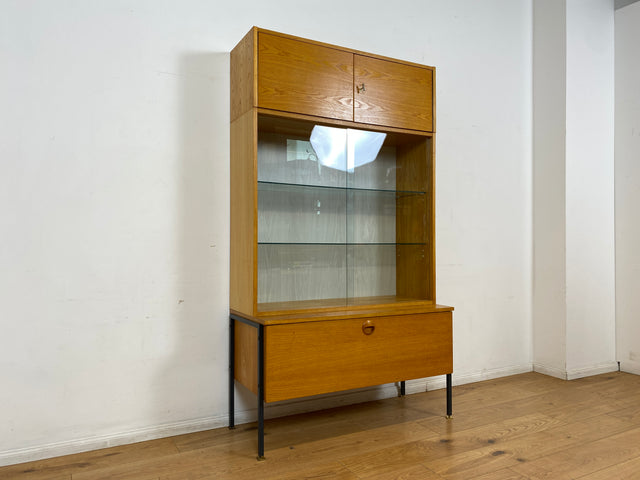 WMK I Stilvolles modulares Designer Regalsystem 430 I Joachim Nebelung für VEB Hellerau mit Vitrine