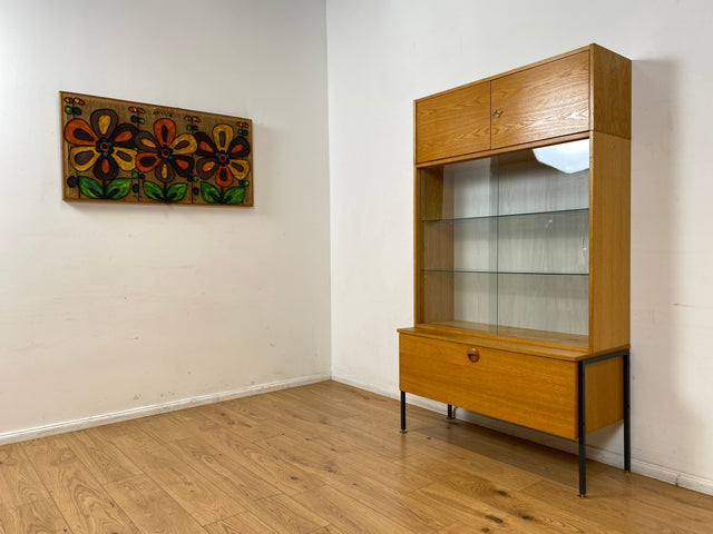 WMK I Stilvolles modulares Designer Regalsystem 430 I Joachim Nebelung für VEB Hellerau mit Vitrine