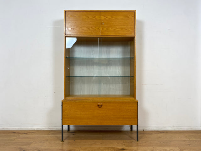 WMK I Stilvolles modulares Designer Regalsystem 430 I Joachim Nebelung für VEB Hellerau mit Vitrine