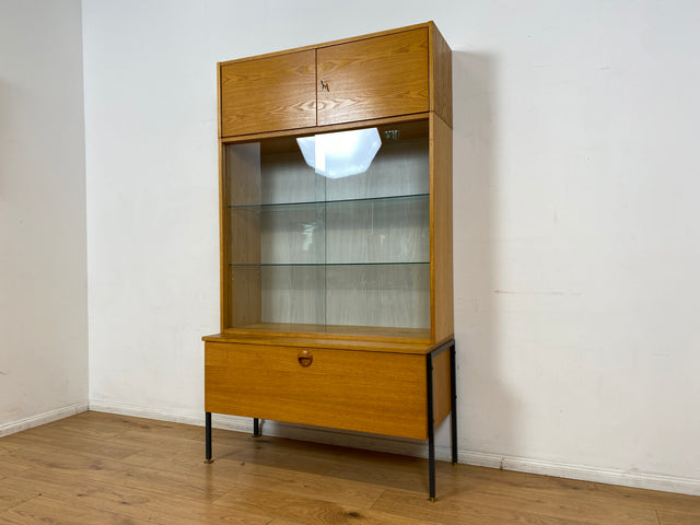 WMK I Stilvolles modulares Designer Regalsystem 430 I Joachim Nebelung für VEB Hellerau mit Vitrine