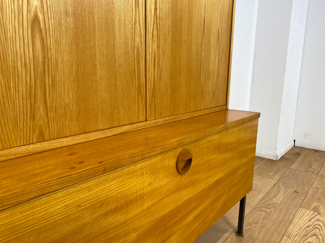 Hochwertiges modulares Designer Regalsystem 430 in Sen Esche I Joachim Nebelung für VEB Hellerau I Highboard Schrank Bücherschrank Sideboard Mid-Century Vintage DDR 60er 70er I