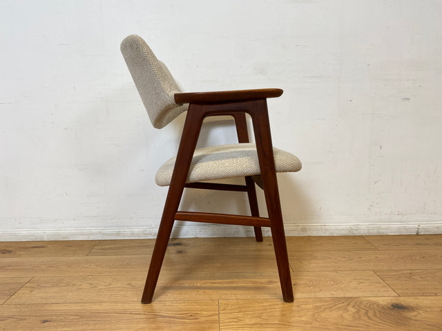 WMK I 1/2 Stilvoller skandinavischer Mid-Century Designer Stuhl I Erik Kirkegaard für Glostrup I Teakholz I Armlehnstuhl Sessel Schreibtischstuhl Vintage Danish Design 60er Teak I Berlin Köln Hamburg