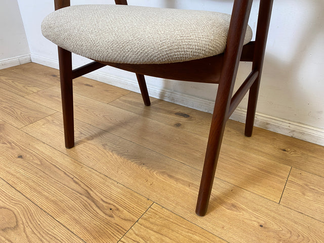 WMK I 1/2 Stilvoller skandinavischer Mid-Century Designer Stuhl I Erik Kirkegaard für Glostrup I Teakholz I Armlehnstuhl Sessel Schreibtischstuhl Vintage Danish Design 60er Teak I Berlin Köln Hamburg