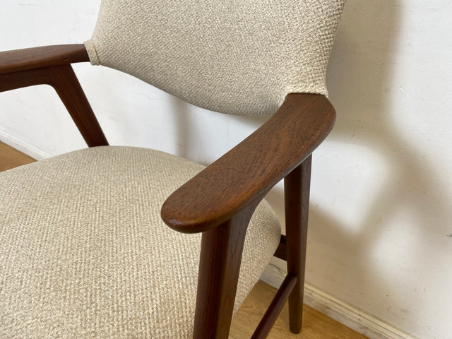 WMK I 1/2 Stilvoller skandinavischer Mid-Century Designer Stuhl I Erik Kirkegaard für Glostrup I Teakholz I Armlehnstuhl Sessel Schreibtischstuhl Vintage Danish Design 60er Teak I Berlin Köln Hamburg