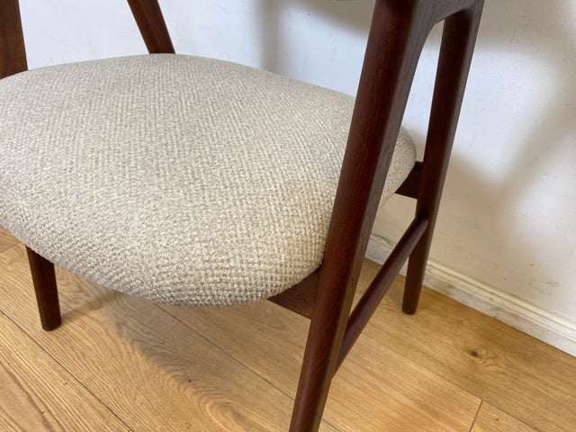 WMK I 1/2 Stilvoller skandinavischer Mid-Century Designer Stuhl I Erik Kirkegaard für Glostrup I Teakholz I Armlehnstuhl Sessel Schreibtischstuhl Vintage Danish Design 60er Teak I Berlin Köln Hamburg