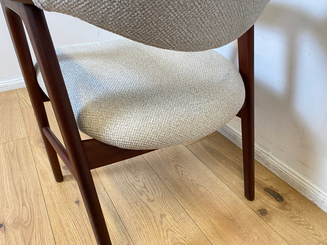 WMK I 1/2 Stilvoller skandinavischer Mid-Century Designer Stuhl I Erik Kirkegaard für Glostrup I Teakholz I Armlehnstuhl Sessel Schreibtischstuhl Vintage Danish Design 60er Teak I Berlin Köln Hamburg