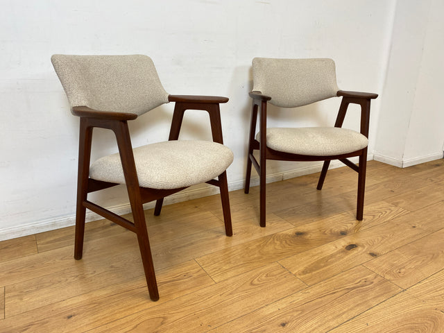 WMK I 1/2 Stilvoller skandinavischer Mid-Century Designer Stuhl I Erik Kirkegaard für Glostrup I Teakholz I Armlehnstuhl Sessel Schreibtischstuhl Vintage Danish Design 60er Teak I Berlin Köln Hamburg