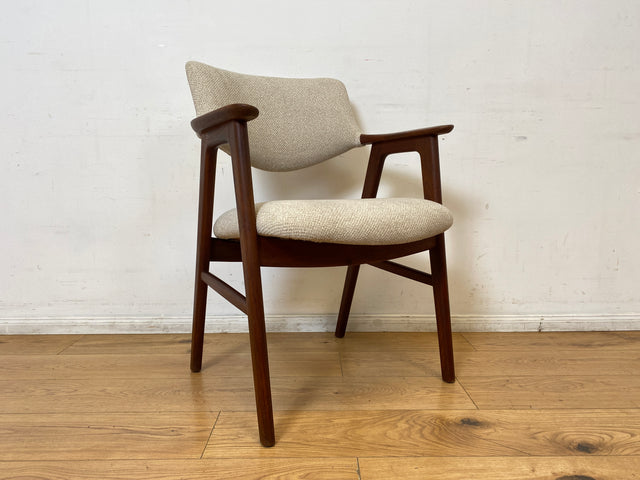 WMK I 1/2 Stilvoller skandinavischer Mid-Century Designer Stuhl I Erik Kirkegaard für Glostrup I Teakholz I Armlehnstuhl Sessel Schreibtischstuhl Vintage Danish Design 60er Teak I Berlin Köln Hamburg