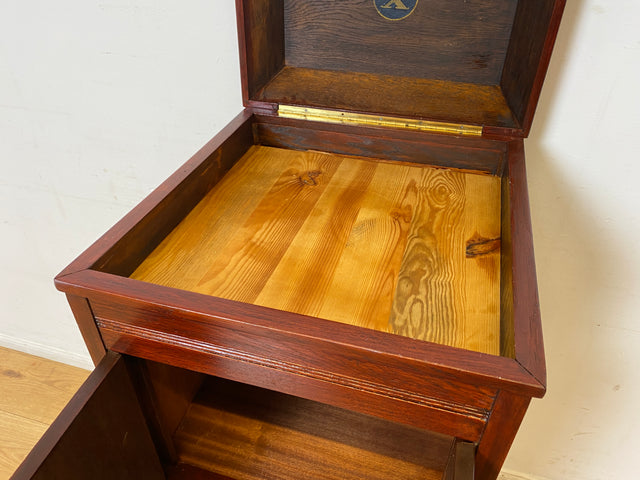 WMK I Filigrane und gut erhaltener antike Kommode , früherer Plattenspielerschrank, um 1910 I Schrank Phonoschrank Vinyl Schallplatten Beistelltisch Jugendstil Vintage Retro I Berlin Regensburg Köln