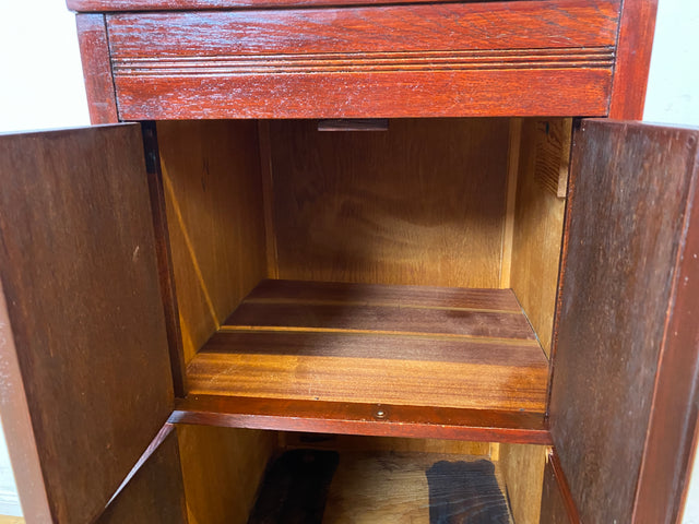 WMK I Filigrane und gut erhaltener antike Kommode , früherer Plattenspielerschrank, um 1910 I Schrank Phonoschrank Vinyl Schallplatten Beistelltisch Jugendstil Vintage Retro I Berlin Regensburg Köln